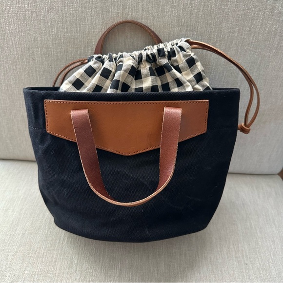 Madewell The Canvas Mini Drawstring Tote Bag - Picture 4 of 11